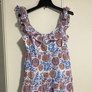 Ruffle neck sundress